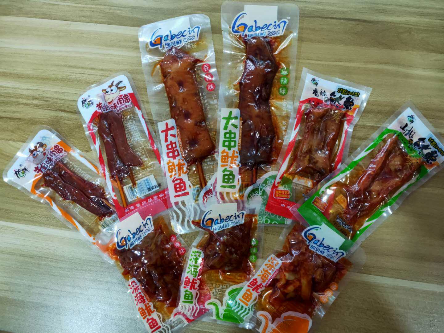  The Gabbay fresh and spicy squid has to be a big string of squid 500G squid strings of fresh meat strings Xiangqin squid strings