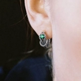 Серьги, брендовый небольшой дизайнерский аксессуар