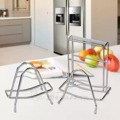 Cuisine rack pot cap holder kitchen knife holder chopping board chopping board stand drain rack solid stainless steel kitchen rack