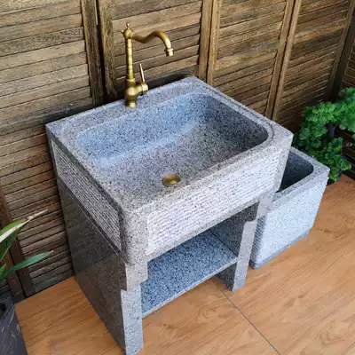 Marble laundry pool Balcony Outdoor wash basin Outdoor stone villa sink Courtyard sink stone