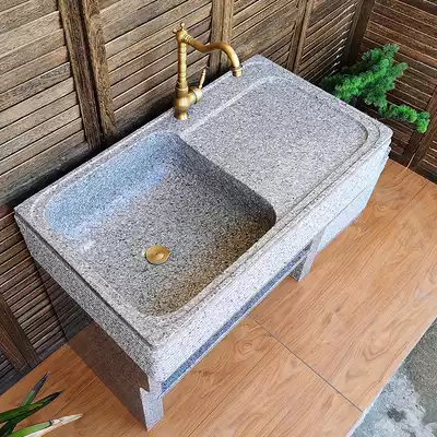 Marble laundry pool full stone with washboard stone balcony outdoor single and double sink stone laundry basin laundry tank