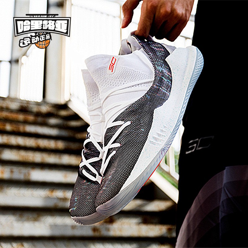 Hallelujah Under Armor Curry 5 Một đôi giày bóng rổ Dema Curry 5 3020657-105 giày thể thao