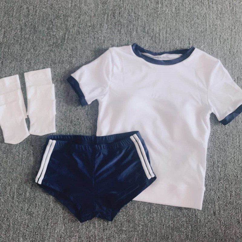Day-style conservative student cover-up, two-style flat corner swimsuit women's wind day department gymnastics suit spa swimsuit