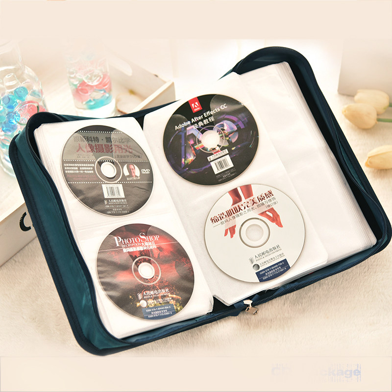 Oversized Disc Storage Pack 128 Pieces Of Mercerized Cloth CD Box CD Pack Home VCD Blu-ray Disc Storage Box
