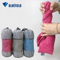 BlueFIELD Blue Field Dry Dry Bath Towels Easy to carry Fiber Sports Dry Dry Water Towels