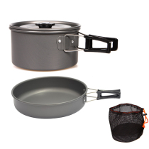 Outdoor cookware set Pan equipment portable pot field picnic camping camp cooking pan frying pan kettle set