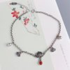 Xiangyun Bell Lotus Anklet for Women, Imitation Southern Red Agate Tassel, Exaggerated Exotic Foot Ring, 2025 New Trendy High-End Style