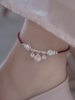 Palace Bell Red String Anklet for Women 2025 New Trendy Zodiac Year Exotic Style Anklet That Rings with Every Step Women's Foot Chain