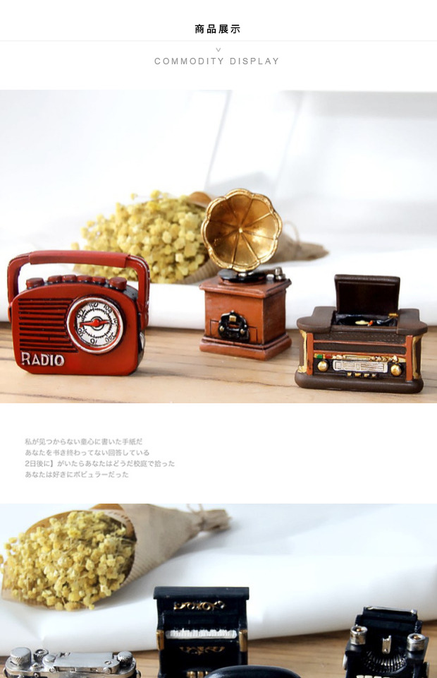 Nước Mỹ retro hoài cổ đồ trang trí nội thất phòng trang trí máy tính để bàn trang trí nhà mẫu tủ trang trí phòng khách đẹp