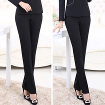 Anti-wrinkle professional trousers womens autumn and winter trousers straight trousers slim slim slim special size business dress work pants