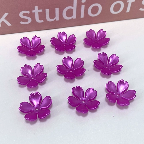 15 мммия лепесток ручной работы Pentalon Four -Leaf Grass Happy Plum Bearge Mapera