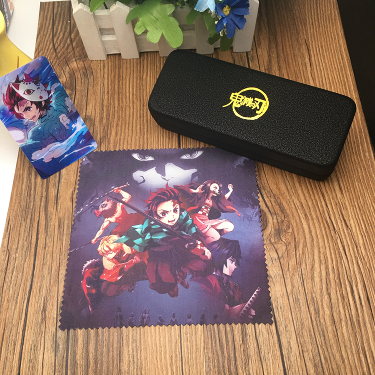 New Demon Slayer Glasses Case Anime Two-Dimensional Student Creative Peripheral Glasses Cloth Tanjiro Hashibira Inosuke New Demon Slayer Glasses Case Anime Two-Dimensional Student Creative Peripheral Glasses Cloth Tanjiro Hashibira Inosuke