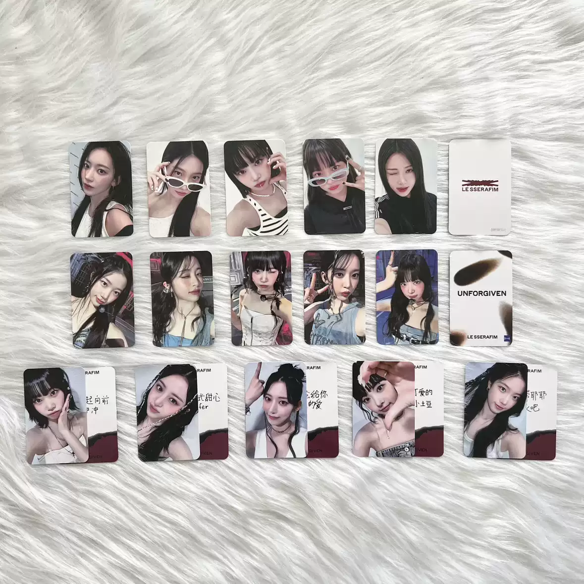 LE SSERAFIM 熾中文卡背小卡一直娛正規周邊印亮膜小卡