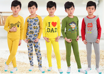 Special Price Childrens Home Suit Suit Pure Cotton High Play Spring Autumn Long Sleeves Long Pants Pyjamas Underpants Male Girl
