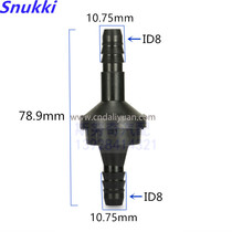 ID8 modified stop valve return check valve plastic car oil pipe pipe check valve car high temperature resistant check valve