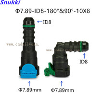 7 89 ID8 BUCKLE FILTER CLIP Unilateral Fuel Oil Pipe Junction Meteor Fuel Tubing Quick Intercalation Oil Pump Lock Catch