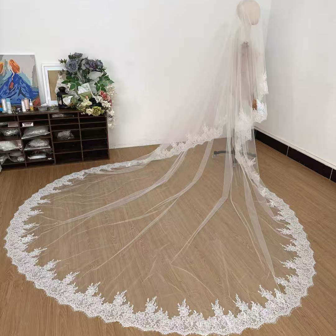 2025新娘首选!淡米色简约头纱👰♀️ -头纱-淘宝好物网