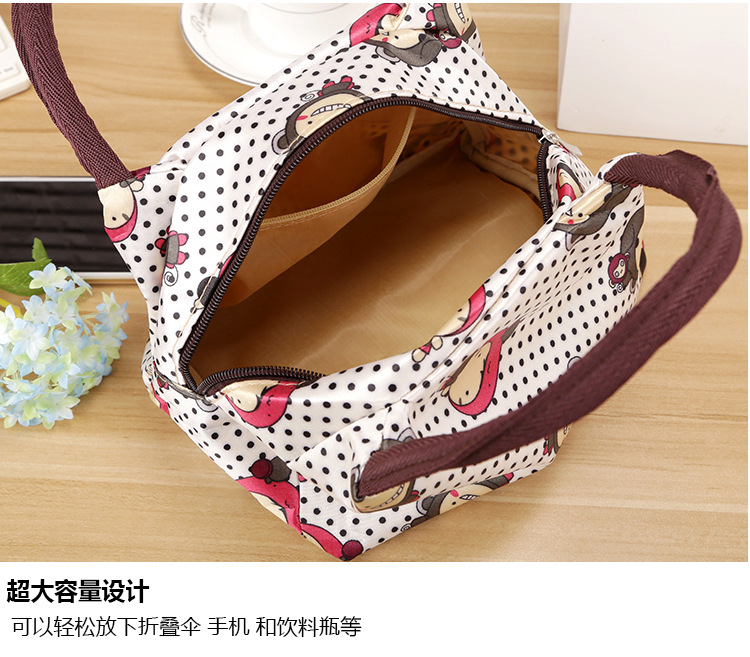 2017 new Oxford túi vải không thấm nước xách tay Mommy Bento túi xách Hàn Quốc nhỏ hộp cơm vuông túi vải túi bộ túi nhiều chi tiết
