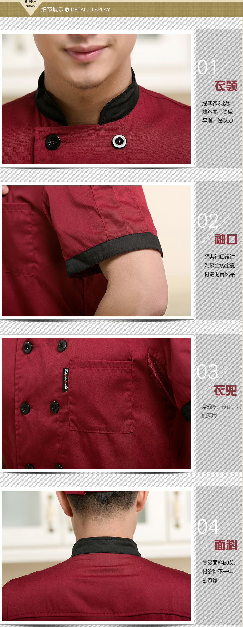 Vêtement pour cuisinier en polyester - Ref 1911115 Image 21