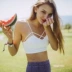 Phối cảnh gợi cảm bên trong ống dưới cùng Chất liệu cotton vest vest vest tinh khiết với miếng đệm ngực không có vòng thép bọc ngực