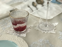 2020 11] Export to the United Kingdom pure white handmade Baidali lace coaster floral DIY multi-purpose mat