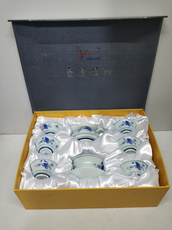 чашка 七八十年代老瓷器收藏普洱功夫茶具原包装一套潮州枫溪库存老厂货