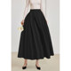 AEL original skirt Hepburn style big skirt umbrella skirt 2026 spring and summer new style with long-sleeved T-shirt