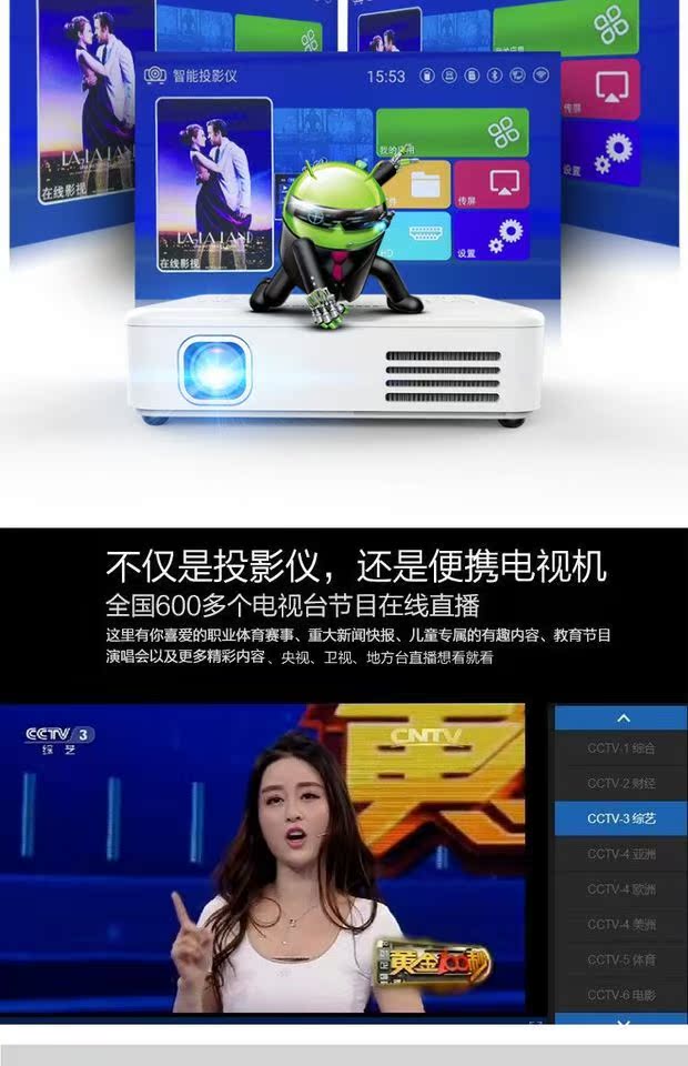 Máy chiếu gia đình siêu nhỏ 3d HD rạp hát thông minh Điện thoại di động 4k không dây wifi mini 1080p