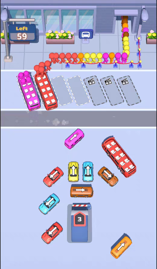 图片[2]-Unity 看谁能通关 我在停车场当保安 Bus 游戏源码 消除排序上车-成都宝兰