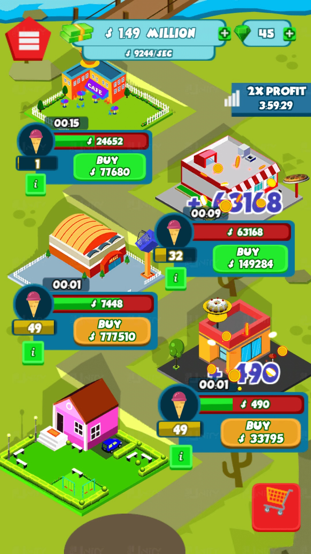 图片[2]-unity3D 模拟经营类游戏 城市大亨 unity源码素材工程完整游戏-成都宝兰