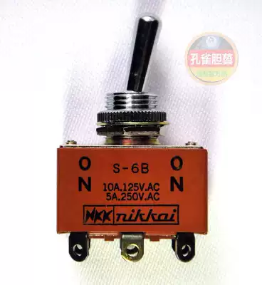 Original Rikai NKK S-6B button handle rocker bile machine switch 6 feet thick silver plated contact point quality is excellent