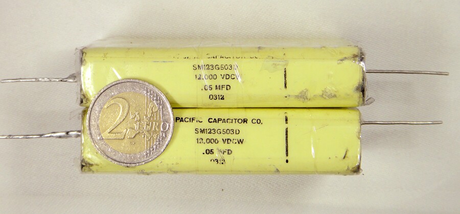US Pacific high voltage silver mica capacitor 0 05UF 12000V disassembled from audio instrument