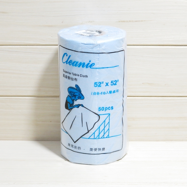 Golden crown seller Cleanie cool clean table cloth Disposable table cloth table cloth 52*52quot 50 large