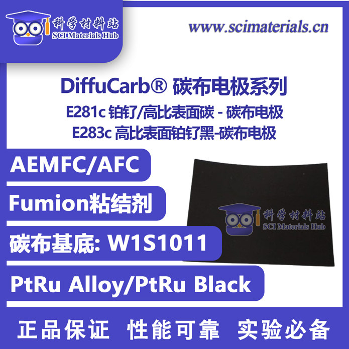 DiffuCarb? E281c E283c 田中铂钌 碳能碳布电极 AEMFC燃料电池