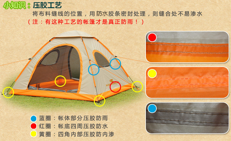 Tốc độ 1 giây mở dày mưa tự động lều ngoài trời 3-4 người 2 người cắm trại đôi cắm trại - Lều / mái hiên / phụ kiện lều Thảm bạt lót đáy lều cắm trại