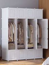 简易衣柜开门出租屋塑料衣柜大人用组装可拆卸女生卧室家用挂衣橱