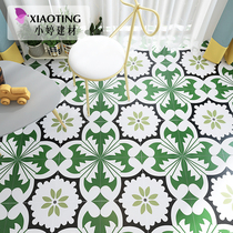 Green splicing Nordic small tiles 300x300 kitchen toilet tile toilet bathroom balcony floor tiles