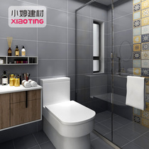 Grey antique cement brick 60x60 simple modern kitchen wall tile toilet non-slip floor tile balcony wall tile 300