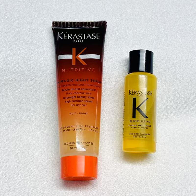 Spot Kérastase Set 8-Hour Night Magic Repair Essence 30ml Camellia Hair Care Essential Oil 15ml