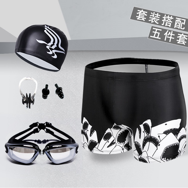 Quần bơi nam boxer tốc độ năm điểm khô thoải mái in thời trang thiết bị bơi suối nước nóng tắm phù hợp với xu hướng giải trí đồ bơi cho nam