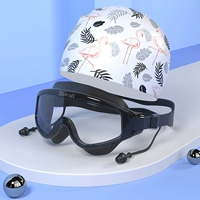 Плавательная шапочка, ушные наклейки, беруши, белый журавль