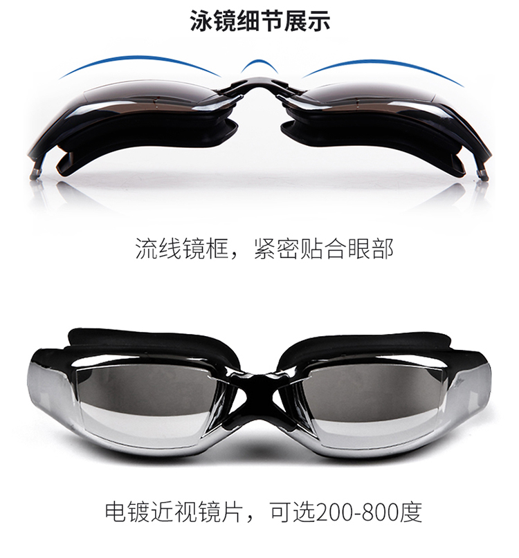 Bạn bơi quần boxer nam quần khô nhanh quần bơi cận thị Kính râm HD mũ bơi túi bơi mùa xuân nước nóng quần bơi nam - Nam bơi đầm mua quần bơi nam