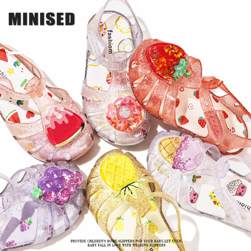 New children's shoes girls sandals Baotou 2023 new summer soft bottom children's jelly shoes little girl princess sandals