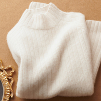 Autumn and winter new cashmere sweater womens 100 pure cashmere sweater thick pullover sweater loose size lazy knit shirt