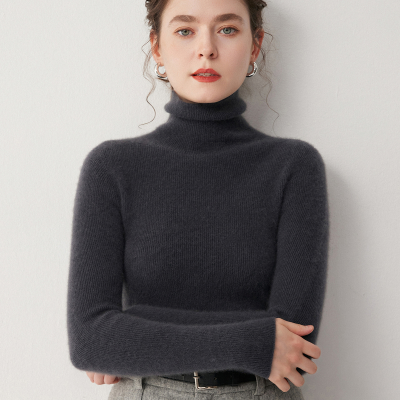 Autumn and Winter 100% Cashmere Sweater for Women, Pure Cashmere Sweater, Turtleneck, Slim Fit Pullover, Tight Knit Base Layer Sweater Autumn and Winter 100% Cashmere Sweater for Women, Pure Cashmere Sweater, Turtleneck, Slim Fit Pullover, Tight Knit Base Layer Sweater