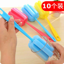 Wash Cup Brush Long Handle Cup Brushed Sponge Small Rinser Wash Bottle Brushed Suit Bottle Brush Clean Brush Wash Cup God