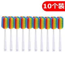 Long handle Cup Brushed with cup Divine Instrumental Bottle Brush Wash Cup Brushed Milk Bottle Brush Small Srints Cleaning Brush Suit Cups Brush