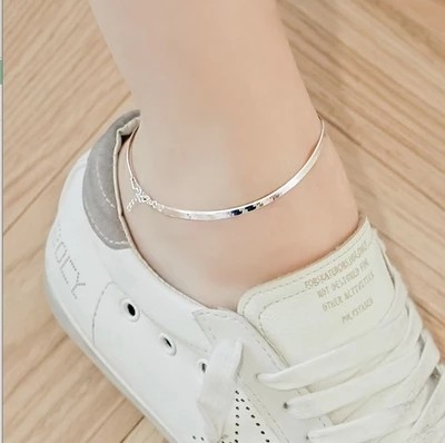 Brief about 100 hitch S925 pure silver pedicure women's day Korea personality ornament Korean version student anti-allergic snake bone chain