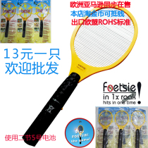 Old-fashioned non-rechargeable No 5 battery single-layer single-net silent electric mosquito swatter fly swatter mosquito swatter household