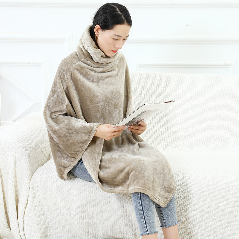 Warm neck protection long version shawl blanket lazy blanket office air conditioning warm nap blanket student dormitory Internet cloak